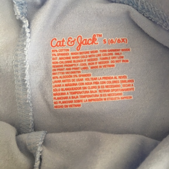 Old Navy Cat & Jack Girl 2 leggings size 6 gray - Picture 4 of 4